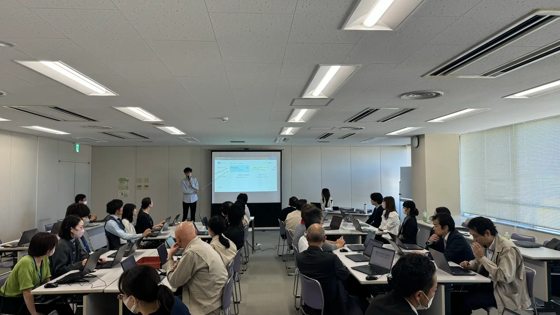 和光市で開催した過去の導入研修の様子